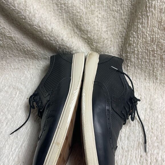 La Milano Palmer Men’s lace up leather wingtip black Oxford shoesSZ12 main image 4